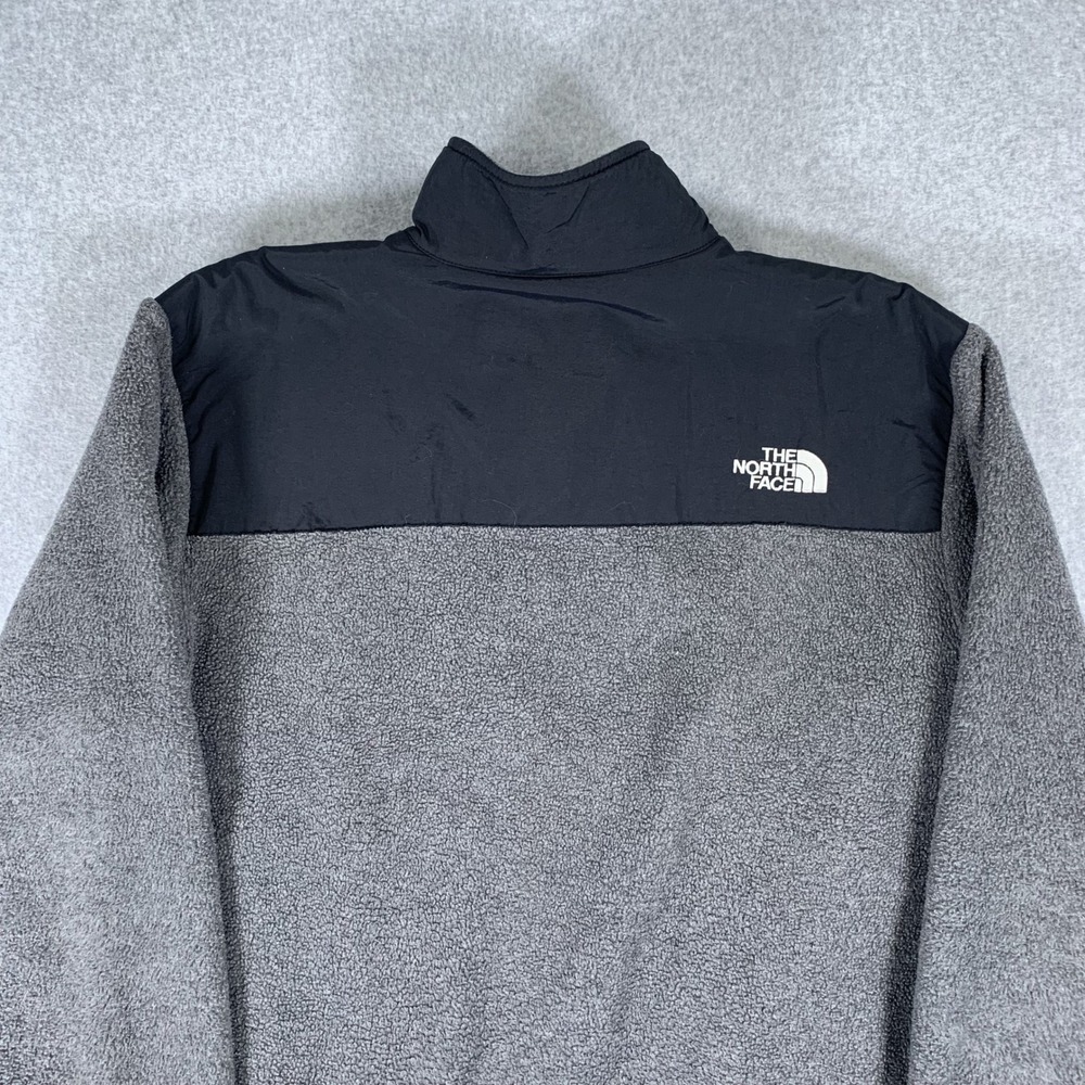 The North Face Denali Fleece Jacket Boys XL Grey Black Polartec Full Zip - Picture 6 of 16